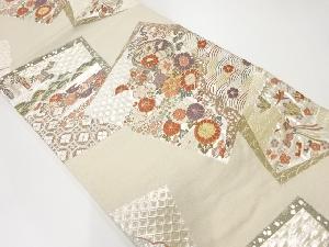 リサイクル　錦裳文慶長色紙織出し袋帯